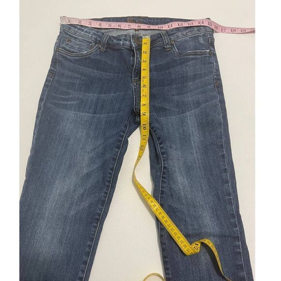 Kut from the Kloth Denim Jeans Mid Rise Slim Fit Dark Wash Blue Women's Size 6 - Picture 3 of 15